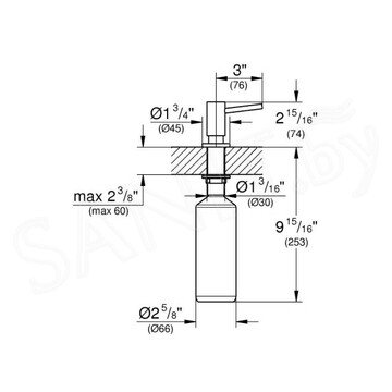 Дозатор для моющих средств Grohe Cosmopolitan 40535AL0 / 40535A00