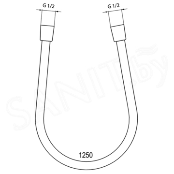 Душевой шланг Ideal Standard Idealflex Black A3306XG