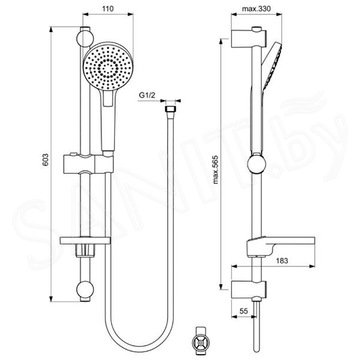 Душевой гарнитур Ideal Standard Idealrain Evo B2620AA