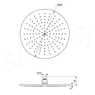 Душевая система скрытого монтажа Ideal Standard Ceratherm T100 A7573AA с термостатом