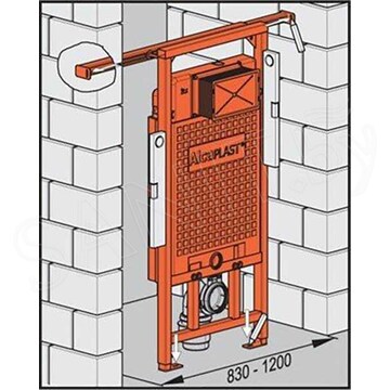 Система инсталляции AlcaPlast AM102/1120-BL-01 Jádromodul