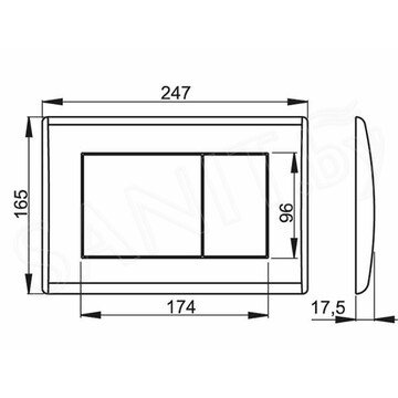 Кнопка для инсталляции AlcaPlast M271 / M272