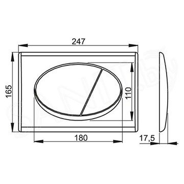 Кнопка для инсталляции AlcaPlast M70 / M71 / М72