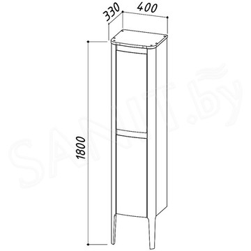 Пенал Belux Анжело 40 / 60
