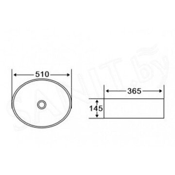 Умывальник BelBagno BB1049