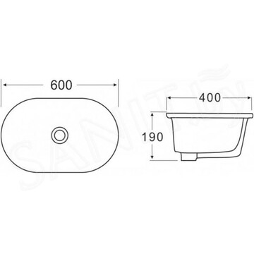 Умывальник BelBagno BB1004