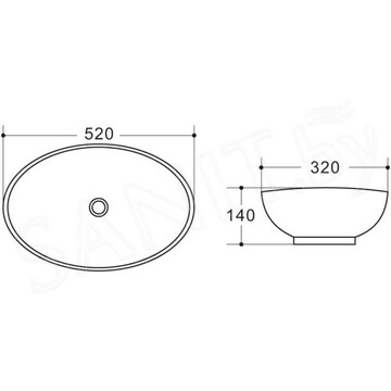 Умывальник BelBagno BB1147