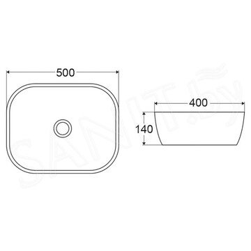 Умывальник BelBagno BB1302-H316