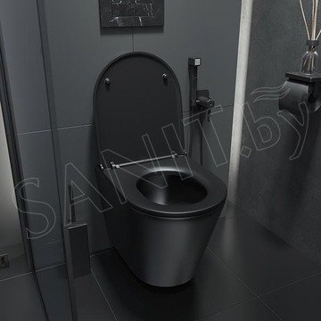 Подвесной унитаз Iddis Calipso безободковый черный матовый