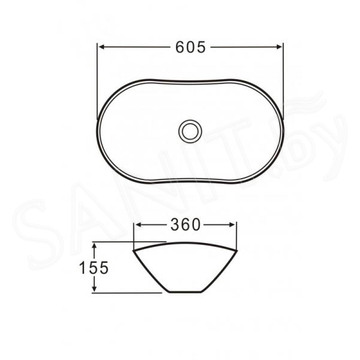 Умывальник BelBagno BB1404