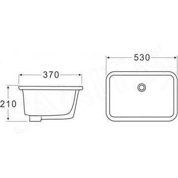 Умывальник BelBagno BB1006