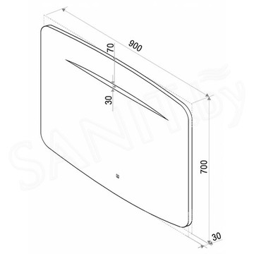 Зеркало Континент Rapid LED