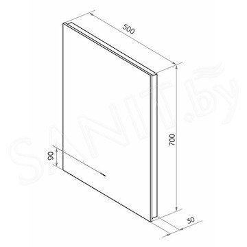 Зеркало Континент Trezhe LED