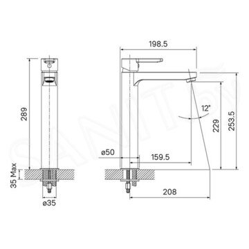 Смеситель для умывальника Iddis Sena SENSB01i01