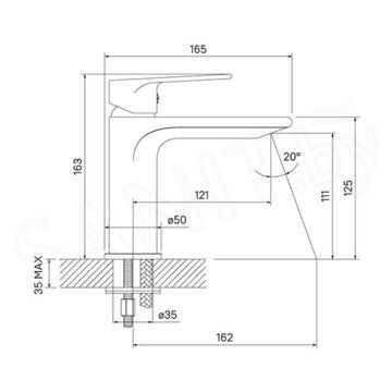 Смеситель для умывальника Iddis Edifice EDISB00i01