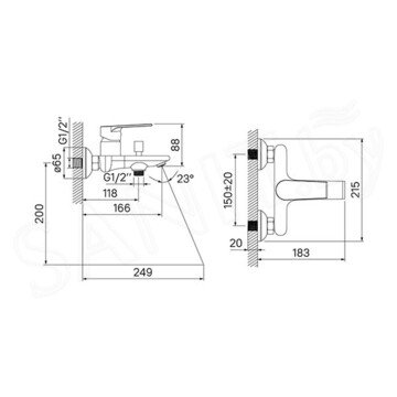 Смеситель для ванны Iddis Edifice EDISB00i02WA