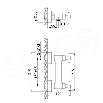 Смеситель для душа Iddis Acros ACRSB00i03WA