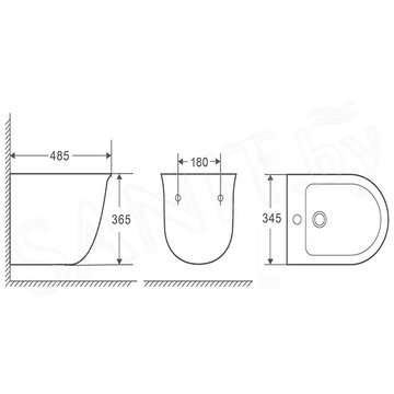 Подвесное биде Grossman GR-B4412 / GR-B4412М