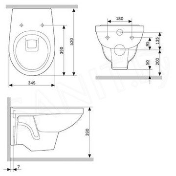 Подвесной унитаз Berges Gamma 081105 с крышкой Soft Close