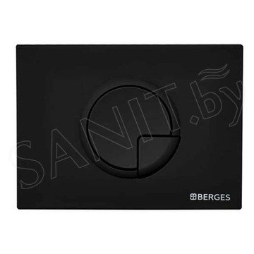 Комплект инсталляции Berges Novum 525 c кнопкой R5, подвесным унитазом Ego Black Rimless и сиденьем Toma Black Slim SO