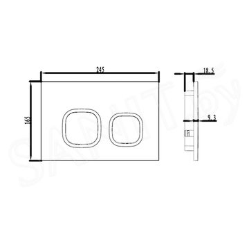 Кнопка для инсталляции Iddis Unifix 040 UNI40MWi77