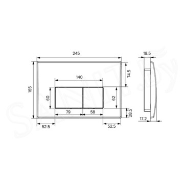 Система инсталляции для унитаза Iddis Optima Home OPH0000i32K с клавишей смыва