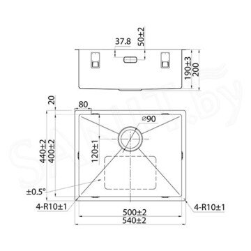 Кухонная мойка Iddis Edifice EDI54G0i77