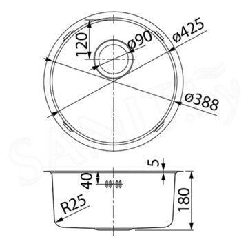 Кухонная мойка Iddis Edifice EDI42G0i77