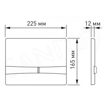 Кнопка для инсталляции Berges Novum F2 040052 / F3 040053