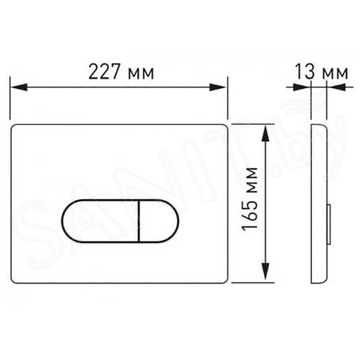 Кнопка для инсталляции Berges Novum D1 040031 / D4 040034