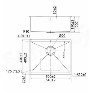 Кухонная мойка Iddis Edifice EDI54S0i77