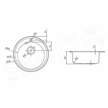 Кухонная мойка Iddis Suno S SUN50S0i77 / SUN50P0i77