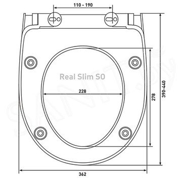 Крышка-сиденье Berges Real Slim SO 010303 с микролифтом