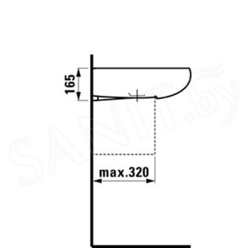 Умывальник Laufen ALESSI ONE 814971