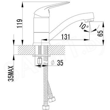 Смеситель для умывальника Lemark Plus Advance LM1207C