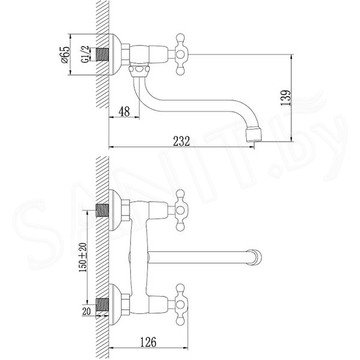 Смеситель для кухонной мойки Lemark Standard LM2111C