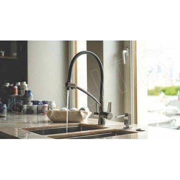 Смеситель для кухонной мойки Lemark Comfort LM3071C-Gray с подключением к системе очистки воды