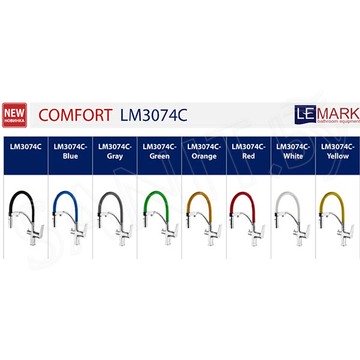 Смеситель для кухонной мойки Lemark Comfort LM3074C-Green с подключением к системе очистки воды