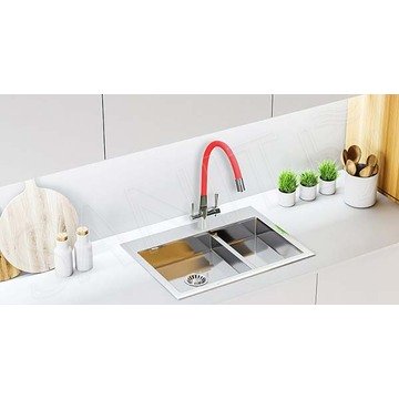 Смеситель для кухонной мойки Lemark Comfort LM3075C-Red с подключением к системе очистки воды