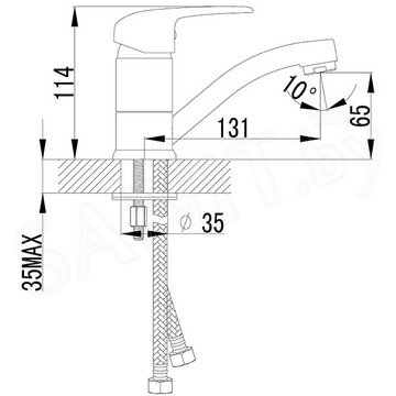 Смеситель для умывальника Lemark Pramen LM3307C