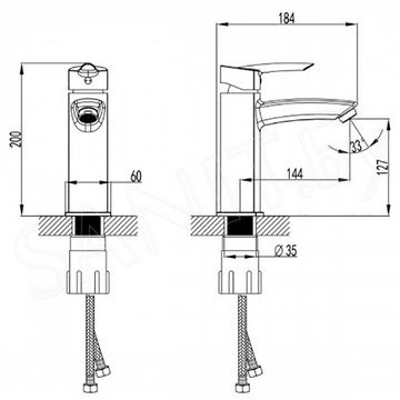 Смеситель для умывальника Lemark Mars LM3537C