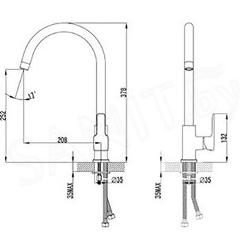 Смеситель для кухонной мойки Lemark Basis LM3605C