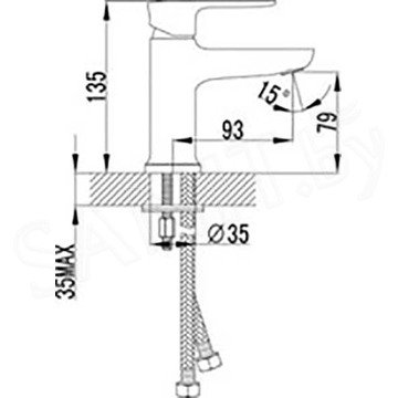 Смеситель для умывальника Lemark Basis LM3606C