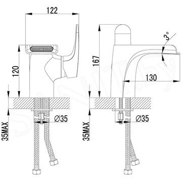 Смеситель для умывальника Lemark Shift LM4346C