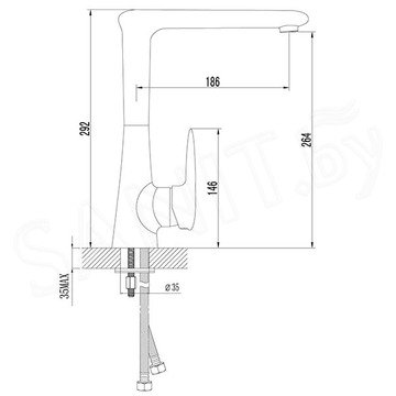 Смеситель для кухонной мойки Lemark Status LM4405C