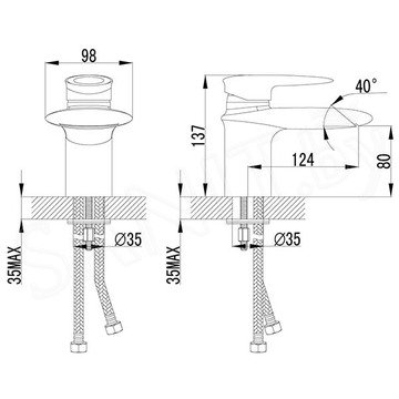 Смеситель для умывальника Lemark Status LM4446C