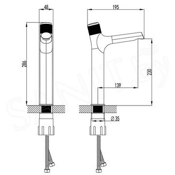 Смеситель для умывальника Lemark Project LM4679C