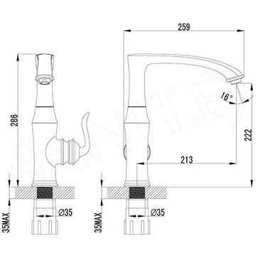 Смеситель для кухонной мойки Lemark Brava LM4705G