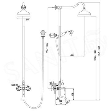 Душевая стойка Lemark Villa LM4862B