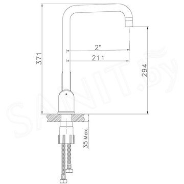 Смеситель для кухонной мойки Lemark Expert LM5073S